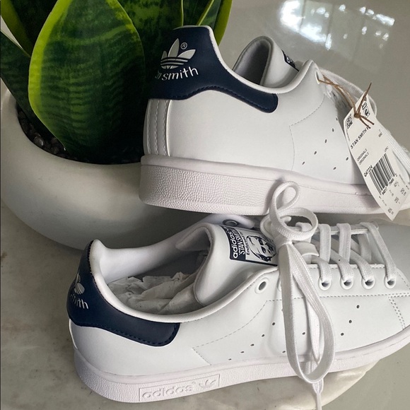 😍Adidas Originals Stan Smith Sneakers 👟 White/Collegiate Navy - 8.5 - Picture 3 of 9